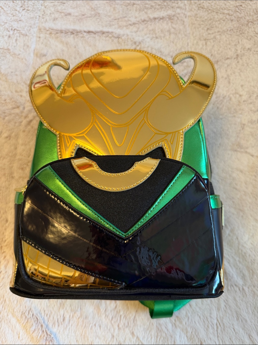 Loungefly Marvel Shine Loki mini backpack